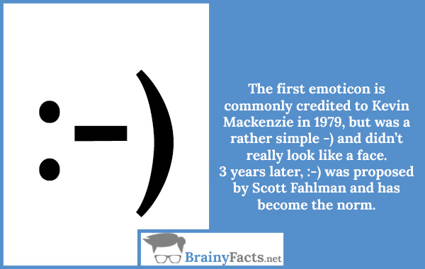 The first emoticon