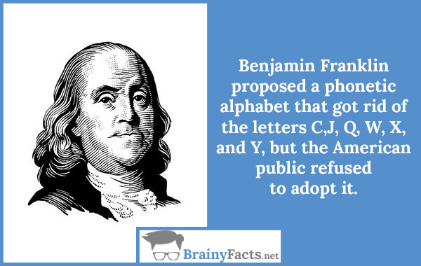 Benjamin Franklin alphabet