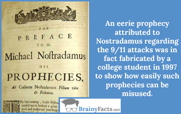 Nostradamus prophecy 9/11