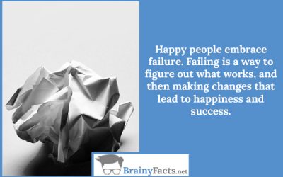 Happy people embrace failure